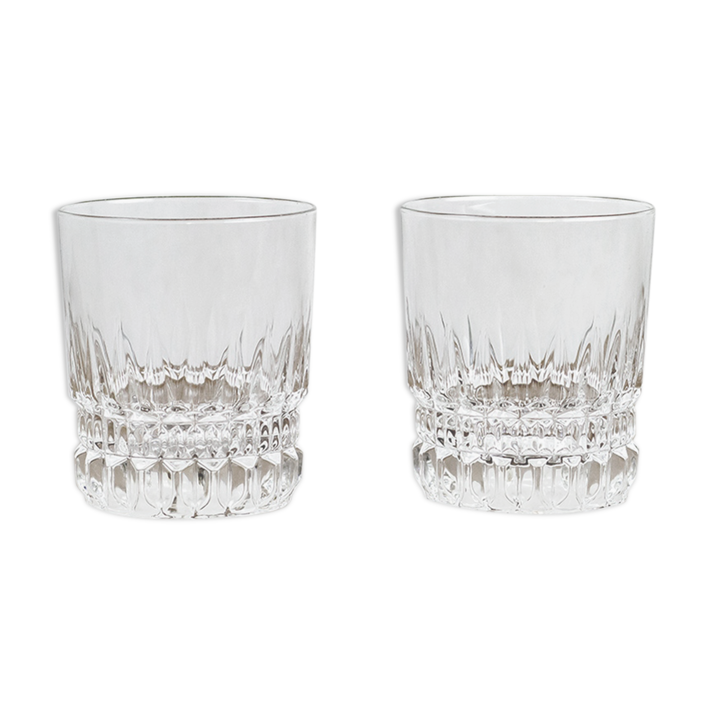 Paire de verres à eau style art déco