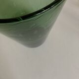 XXXL vase Italian work 1960 in bubble blown Empoli glass