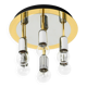 80s Post-Modern Ceiling Lamp by Schmidt Leuchtenfabrik, in brass and chrome