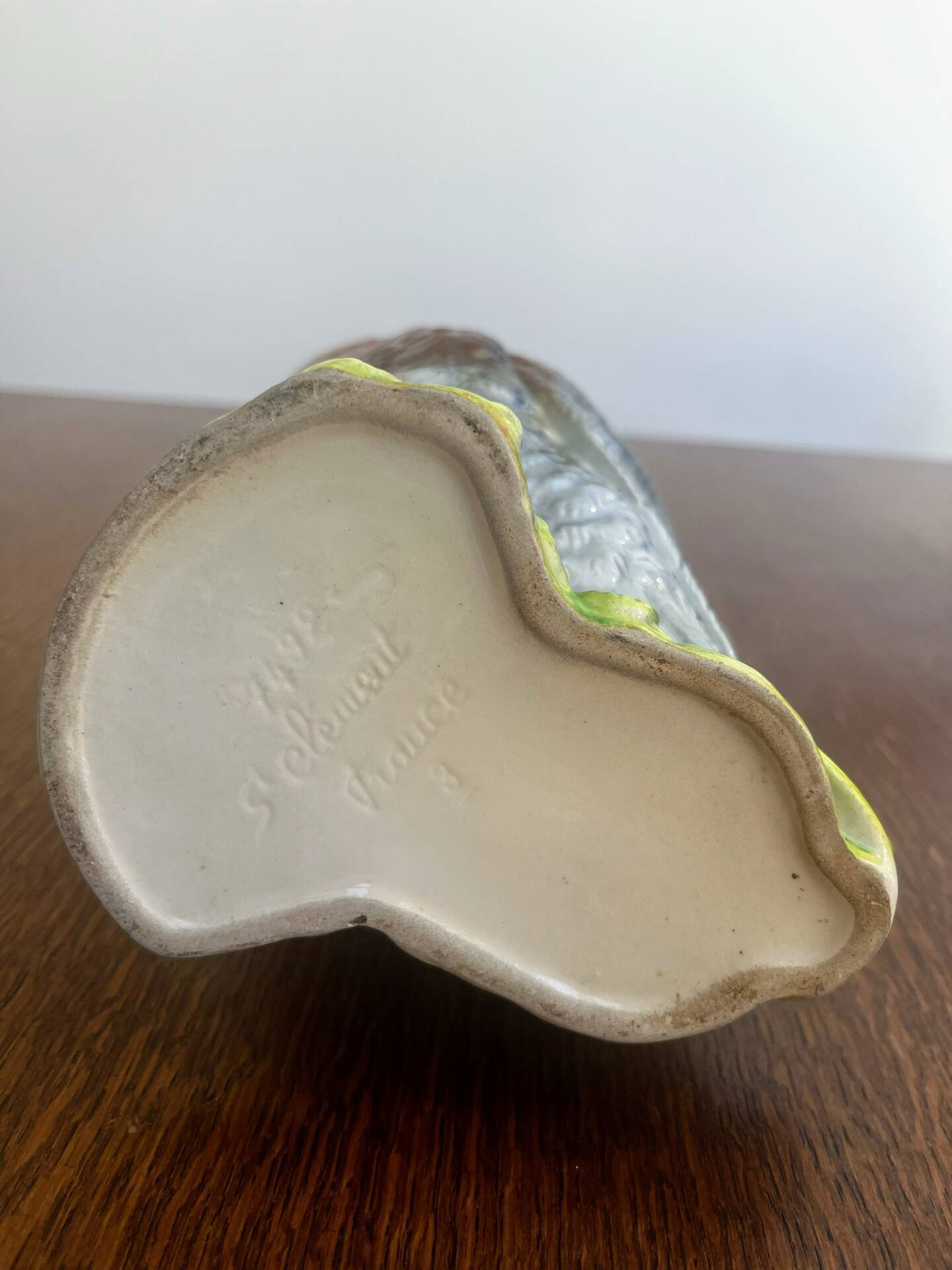Duck jug in barbotine Saint-Clément France