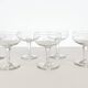 Coupes en verre ciselé années 50
