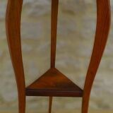 Art deco style pedestal table in beech wood