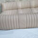 Sofa and 2 leather armchairs Ligne Roset Michel Ducaroy 1980