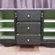 Old art deco chest of drawers restyled wagon green.