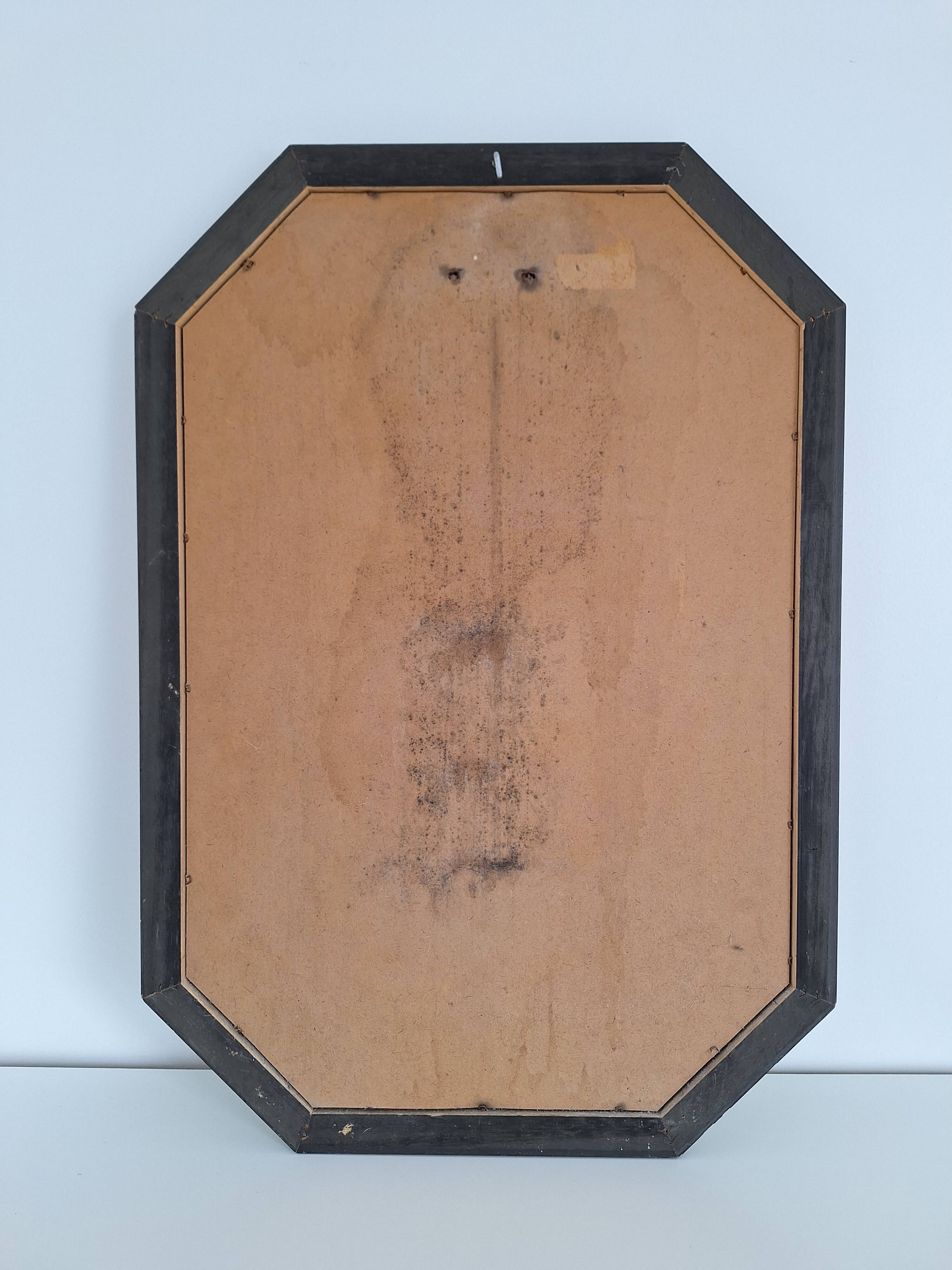 Vintage octagon mirror