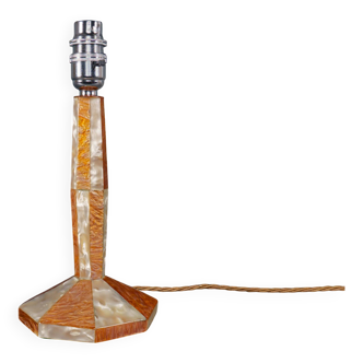 Lampe de table Art déco des années 1920 en nacre et écaille de tortue