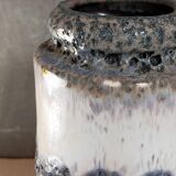FAT LAVA vintage gray foam ceramic vase
