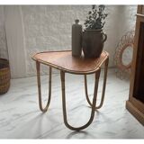 Small banbou tripod table from the 70s