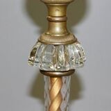 Lampadaire de parquet en verre de Murano vers 1940