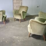 Chair years 50-60 Organic Green vintage