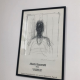 Lithograph offset of a drawing, Alberto Giacometti 1975