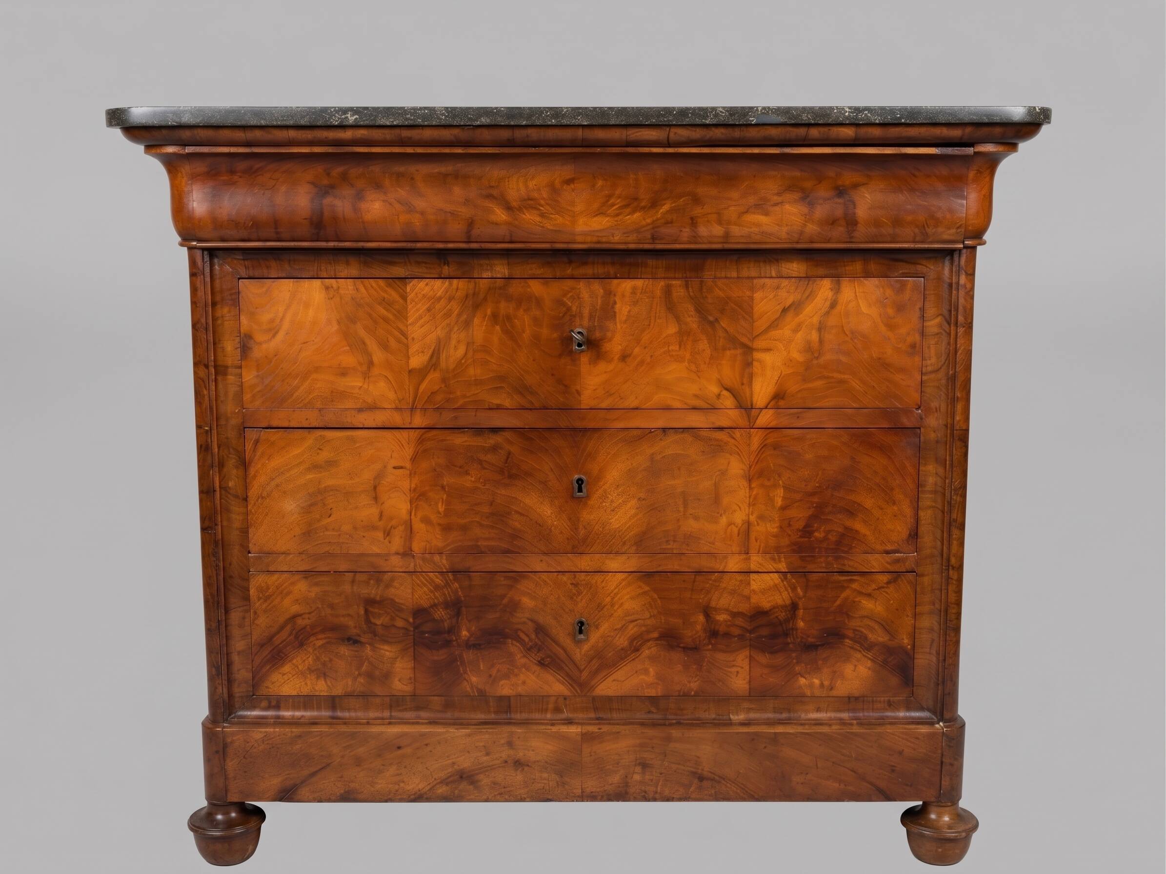 Antique walnut chest of drawers