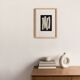 Abstract painting on paper signed eawy