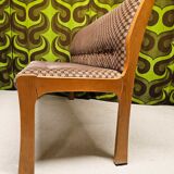 Vintage velvet bench 1970