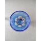 Series of 6 colorful Lorraine crystal roemers