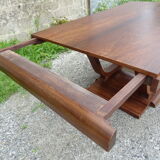 Art deco table with rosewood extensions