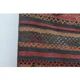 Tapis Kilim en laine et coton turc fait main vintage des années 1970 101x382