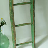 Old wooden farm scale - green color