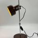 Stralux SZ 21 desk lamp, brown lacquer and chrome, 1970s.