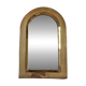 Miroir mural arche en laiton poli artisanat marocain, grand format 48x31 cm