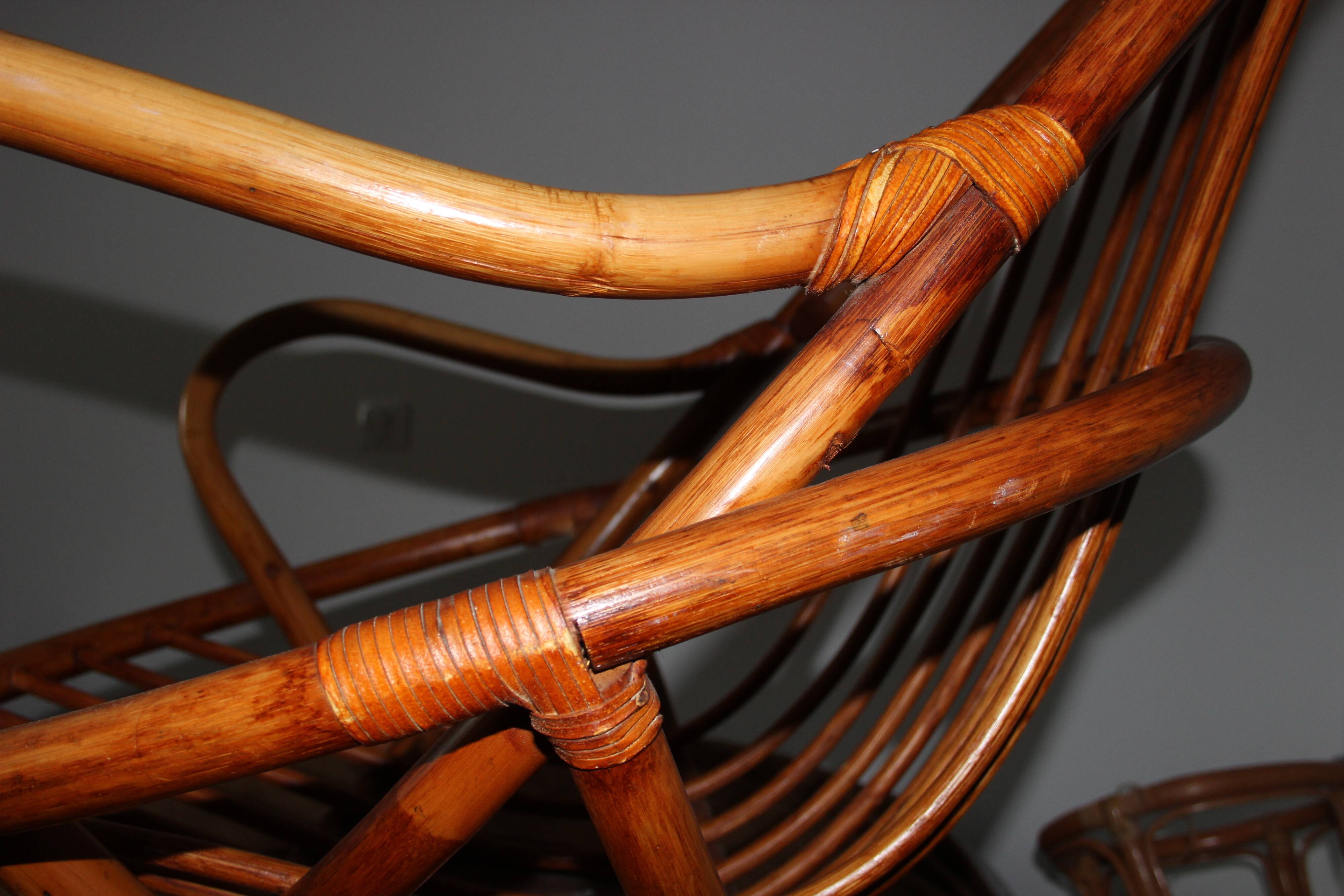 Rattan armchair