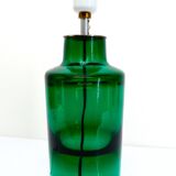 Scandinavian lamp in green incalmo glass Hadeland Glassverk - Høvik Verk 1960