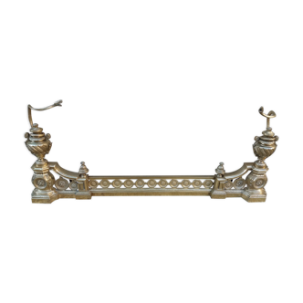 Bronze fireplace bar