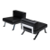 Black leather Ombra 512 lounge chairs by Charlotte Perriand for Cassina Italy