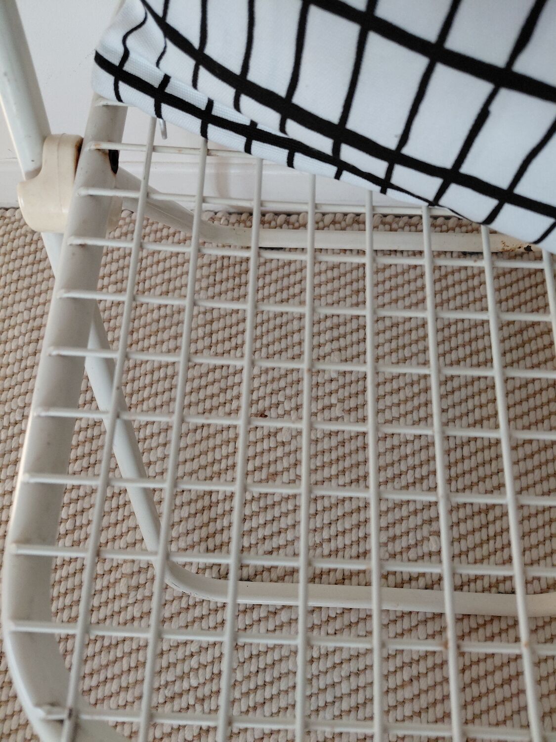 3 vintage folding chairs Talin design Italian 70s - mesh metal