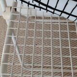 3 vintage folding chairs Talin design Italian 70s - mesh metal