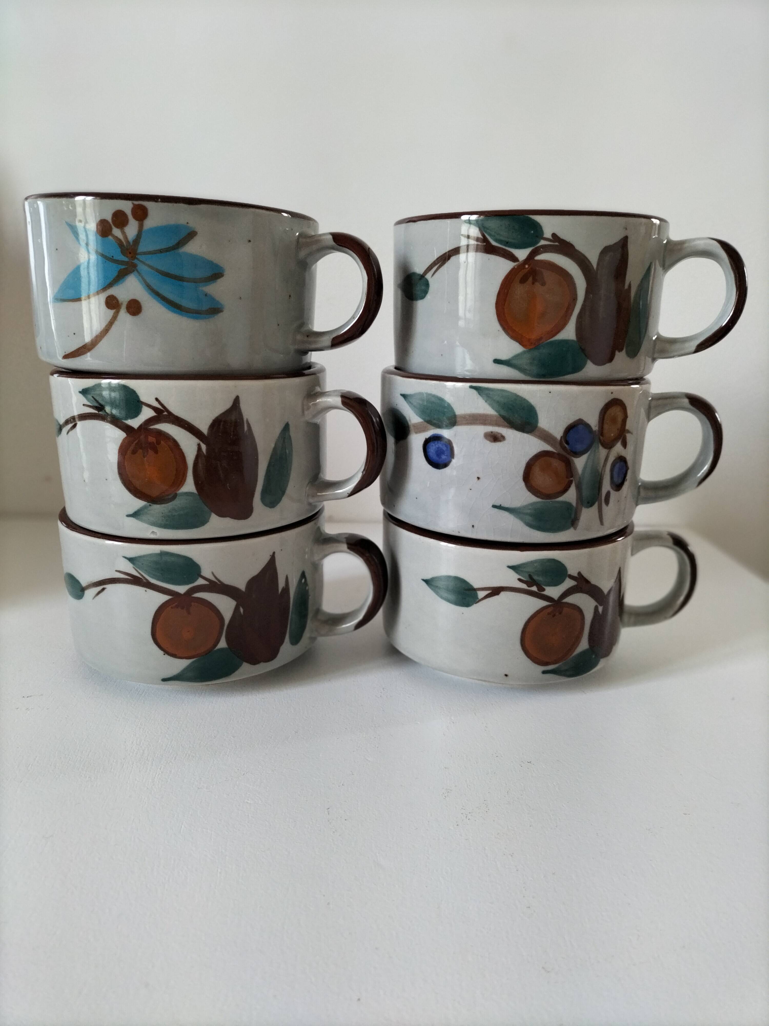 Large stoneware mugs