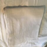 Monogrammed linen sheet