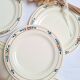 Assiettes plates Charbonnier Salins modèle Fécamp
