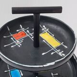 Vintage 1950 ceramic aperitif serving tray