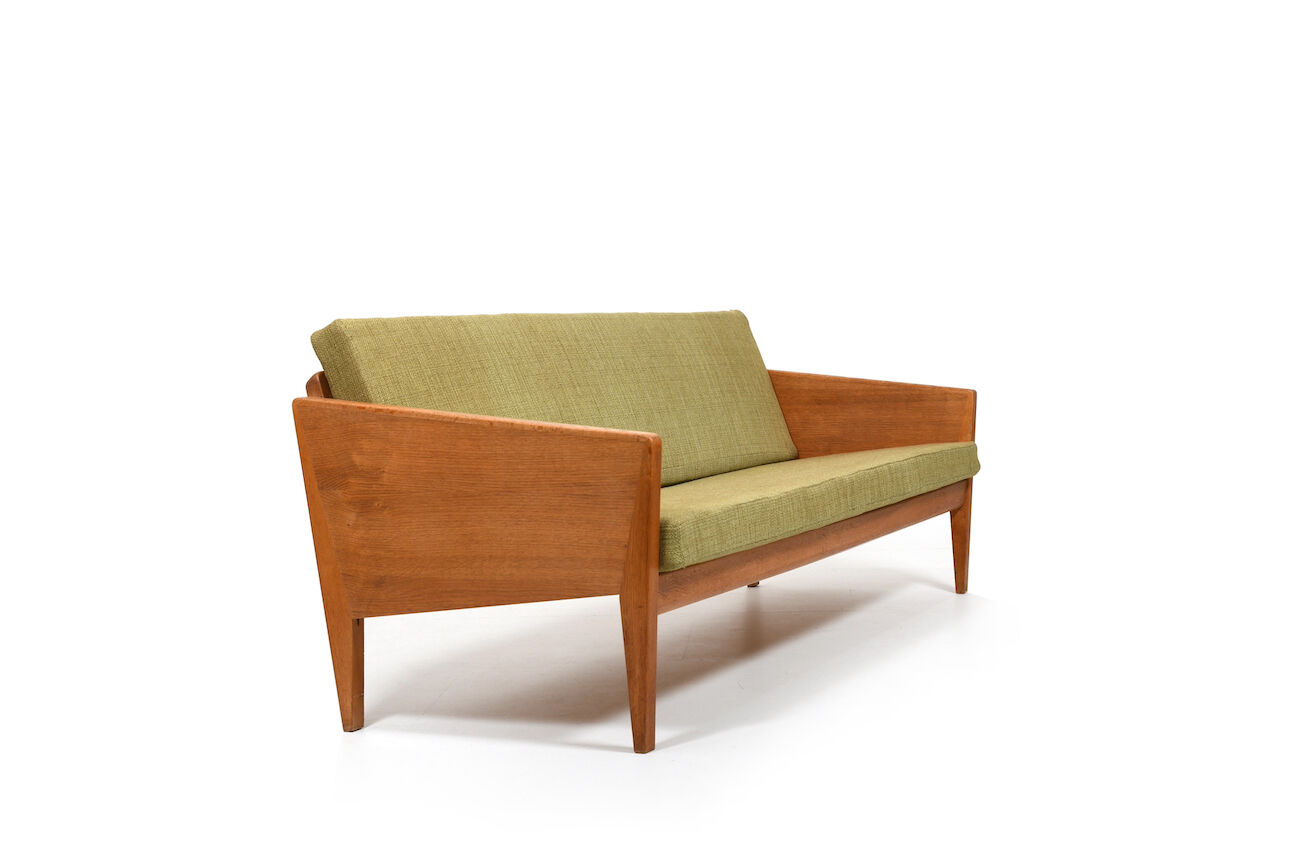 Rare Illum Wikkelsø Sofa in Oak early 1950s.