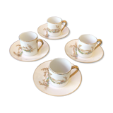 4 country-decorated cups
