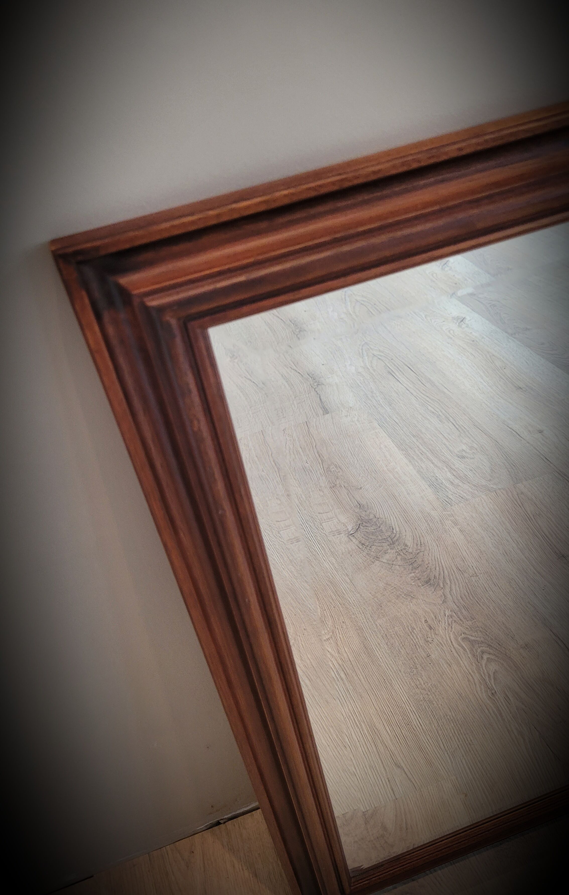 Classic wooden mirror 50x70