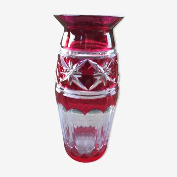 Bohemian crystal vase