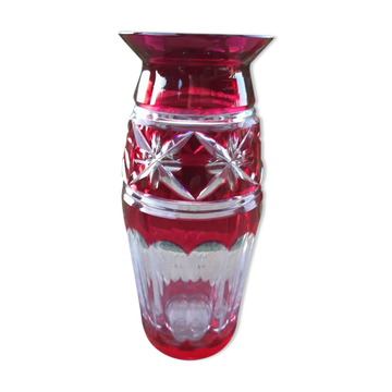 Bohemian crystal vase