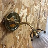 Tulip wall lamp sandblasted glass