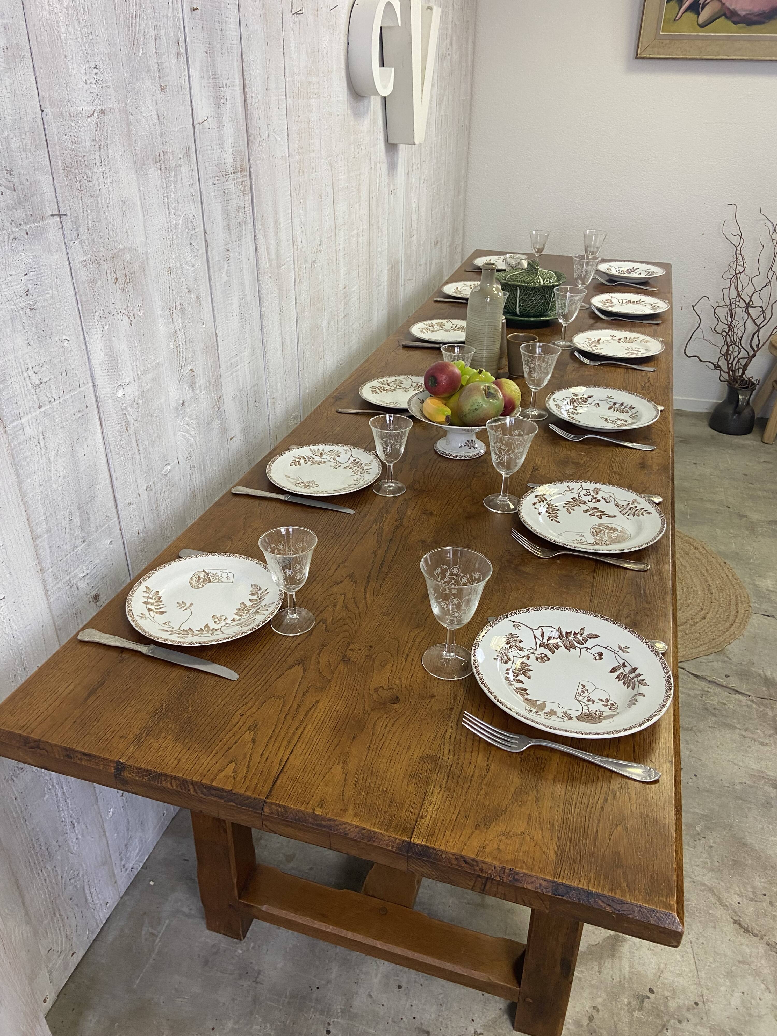 Table de ferme 280x77cm