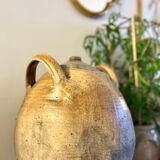 Enamelled ceramic jar