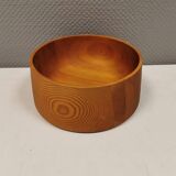 Danish bowl in turned wood 1970s