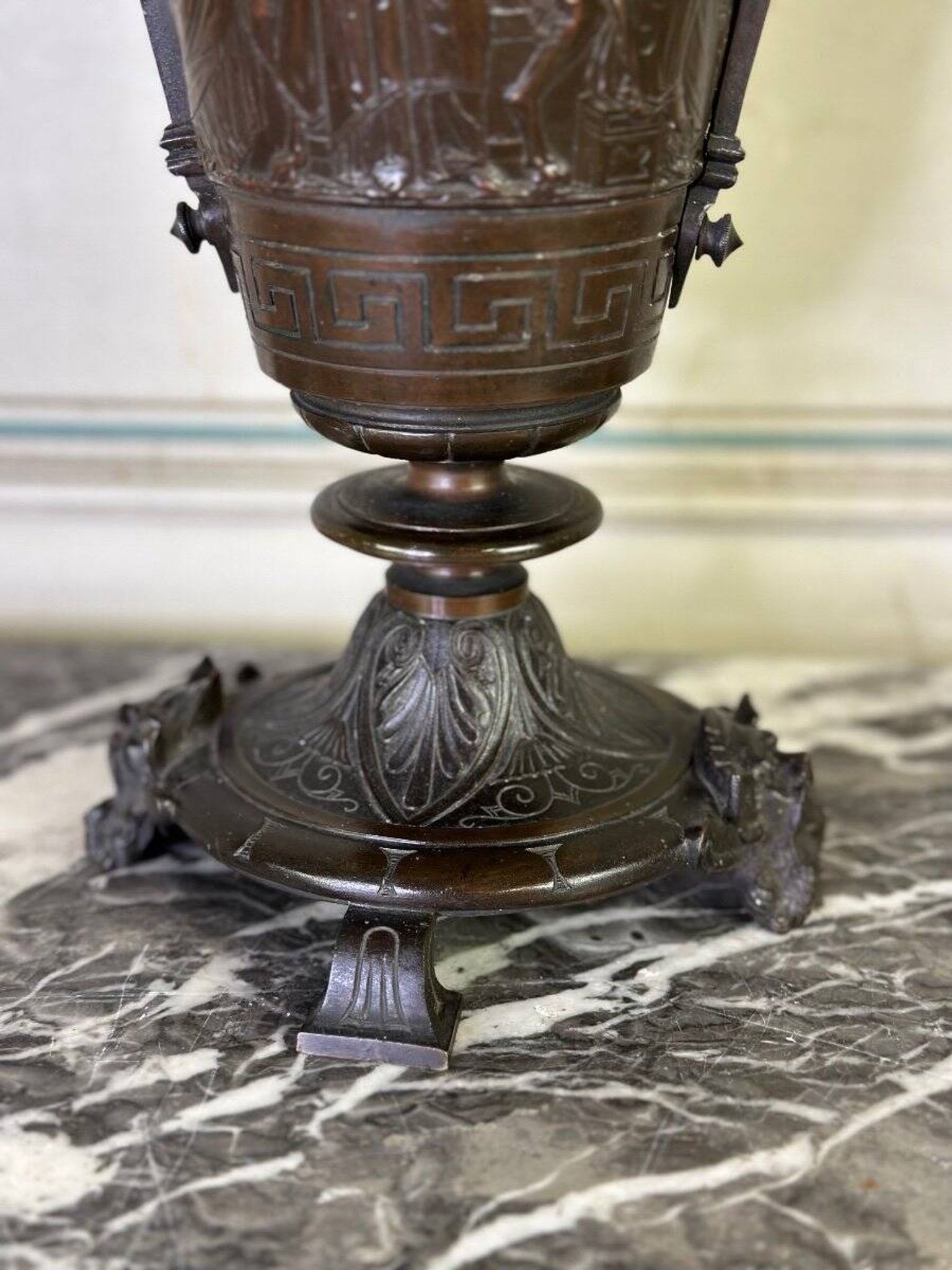 Bronze vase in the antique style, France circa 1880.