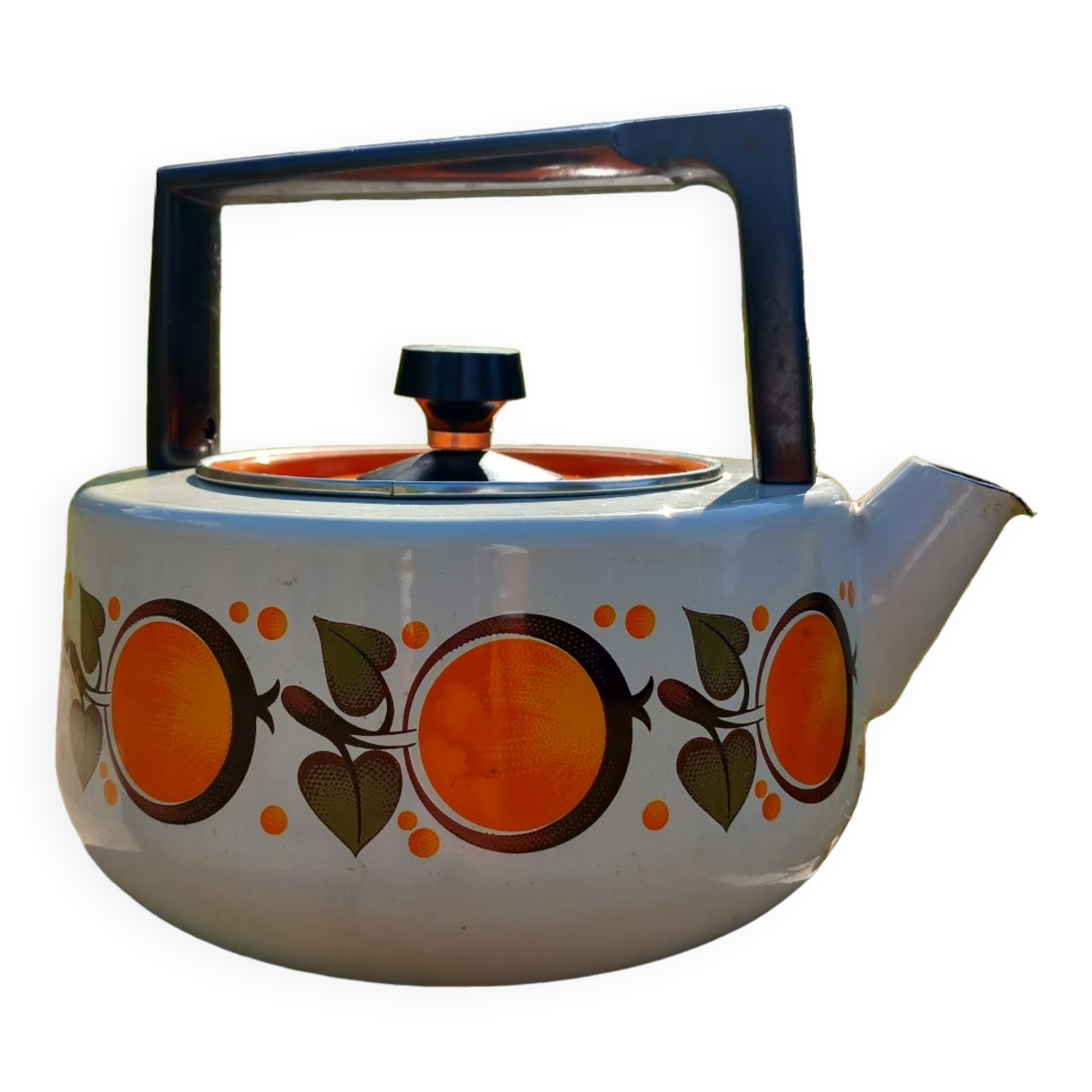 Vintage enamelled kettle
