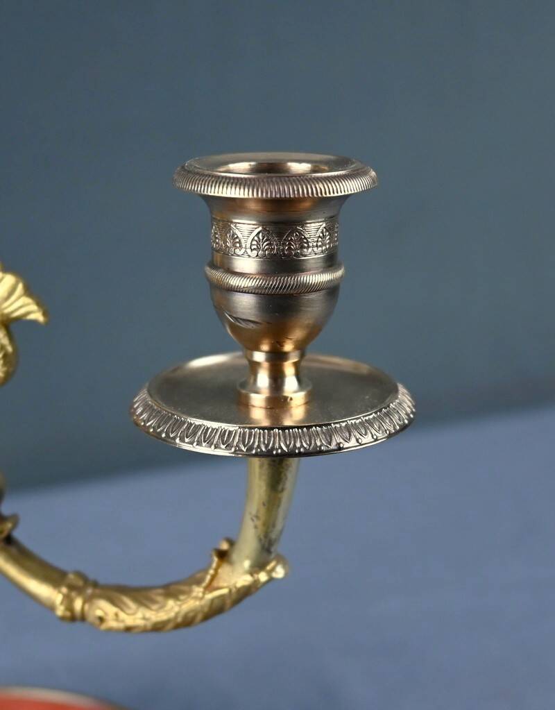 Bronze Bouillotte Lamp, Restoration Style – Early 20th Century