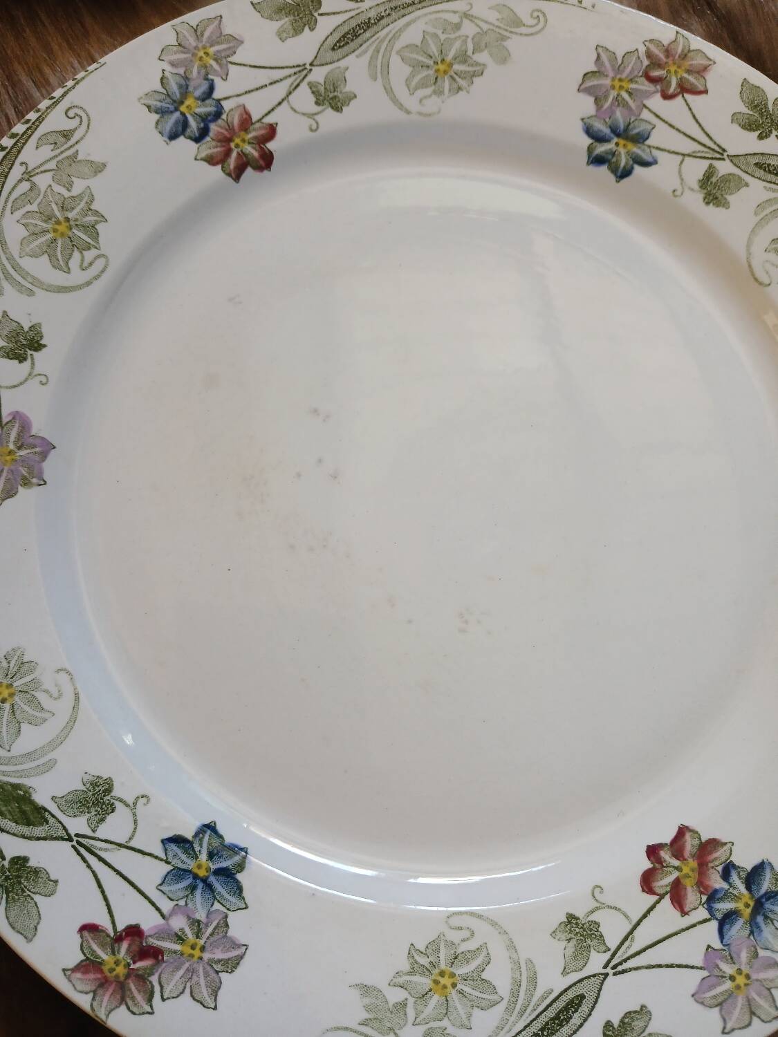 23 assiettes + plat anciens U&C Sarreguemines