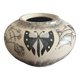 ceramic vase decorated by the artist René Poirot