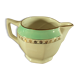 Milk jar Green Gilding Flamenco Opaque Digoin Sarreguemines