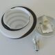 Vintage Sconce Pop Art Black and White  Swirl Glass Wall Lamp Ceiling Light